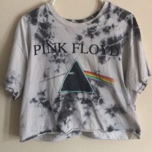 Pink Floyd the dye crop top